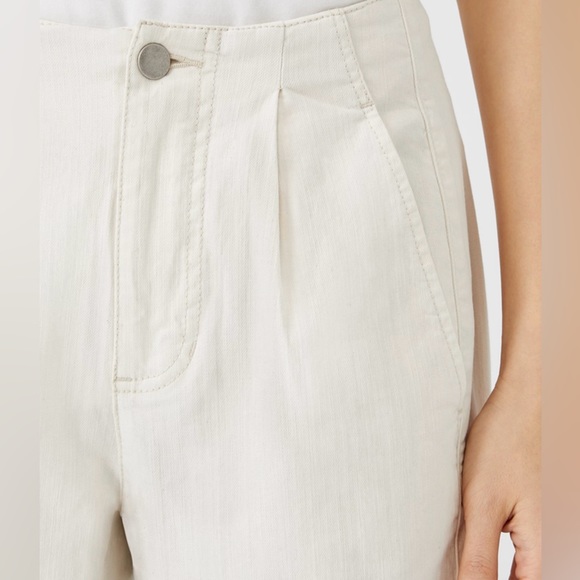 NWOT Eileen Fisher Undyed Organic Cotton Denim Tapered Pant - Picture 6 of 10